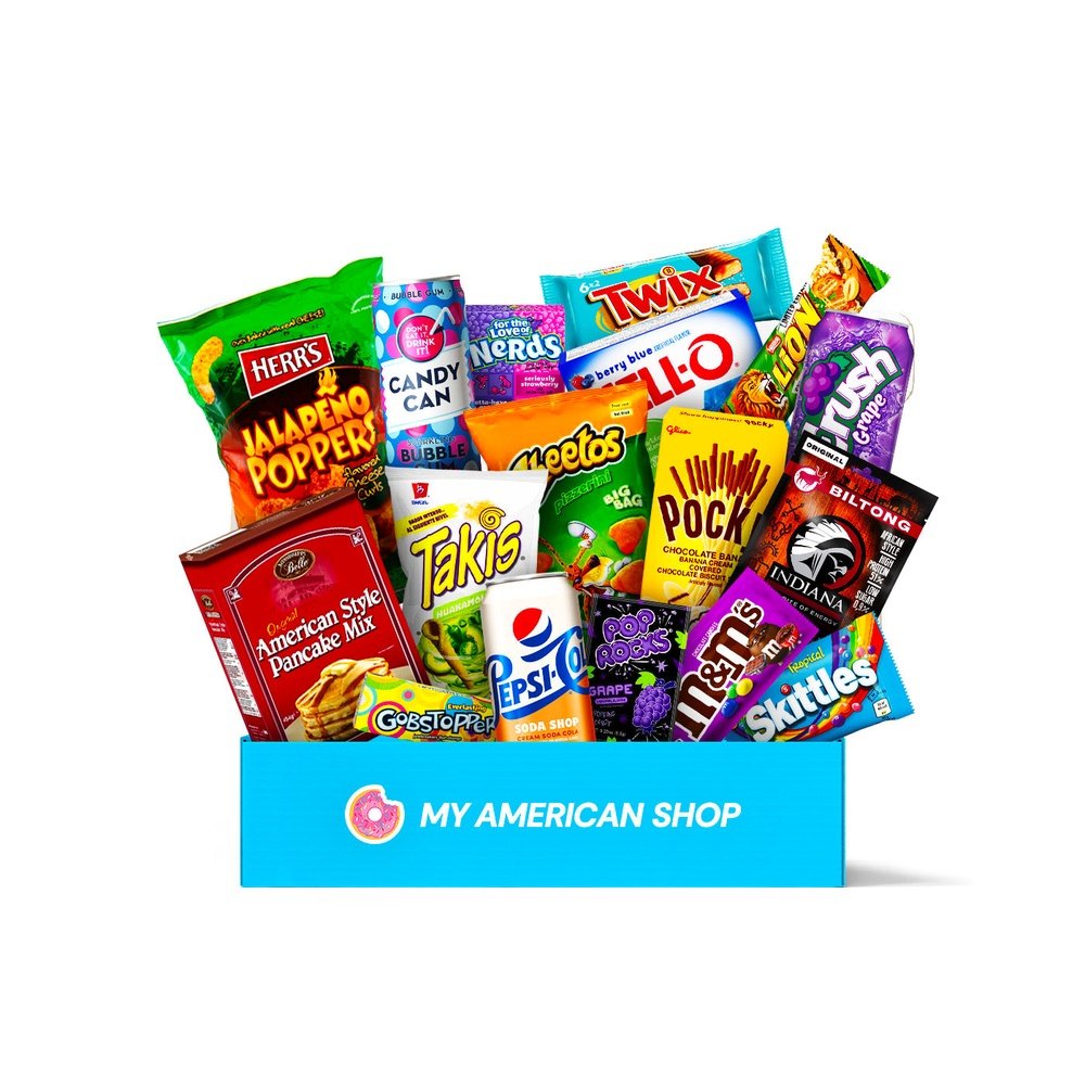 Box Découverte USA: Snacks, Bonbons, Confiseries et Produits USA
