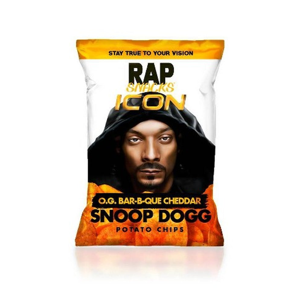 Rap Snacks Chips Snoop Dogg BBQ & Cheddar