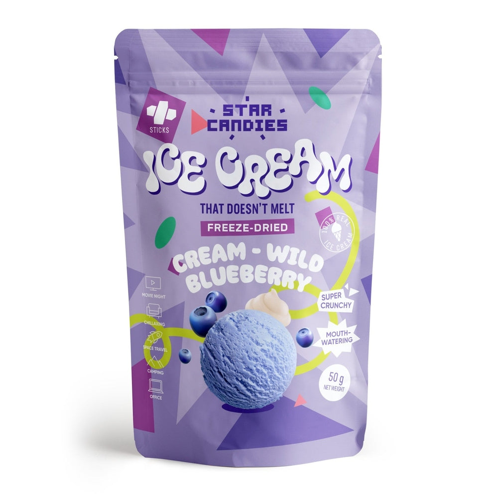 Star Candies Freeze-Dried Ice Cream Wild Blueberry & Cream