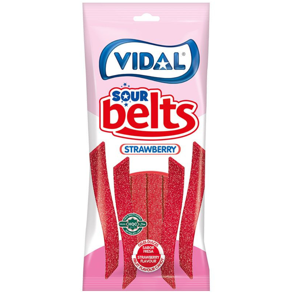 Vidal Sour Belts Strawberry