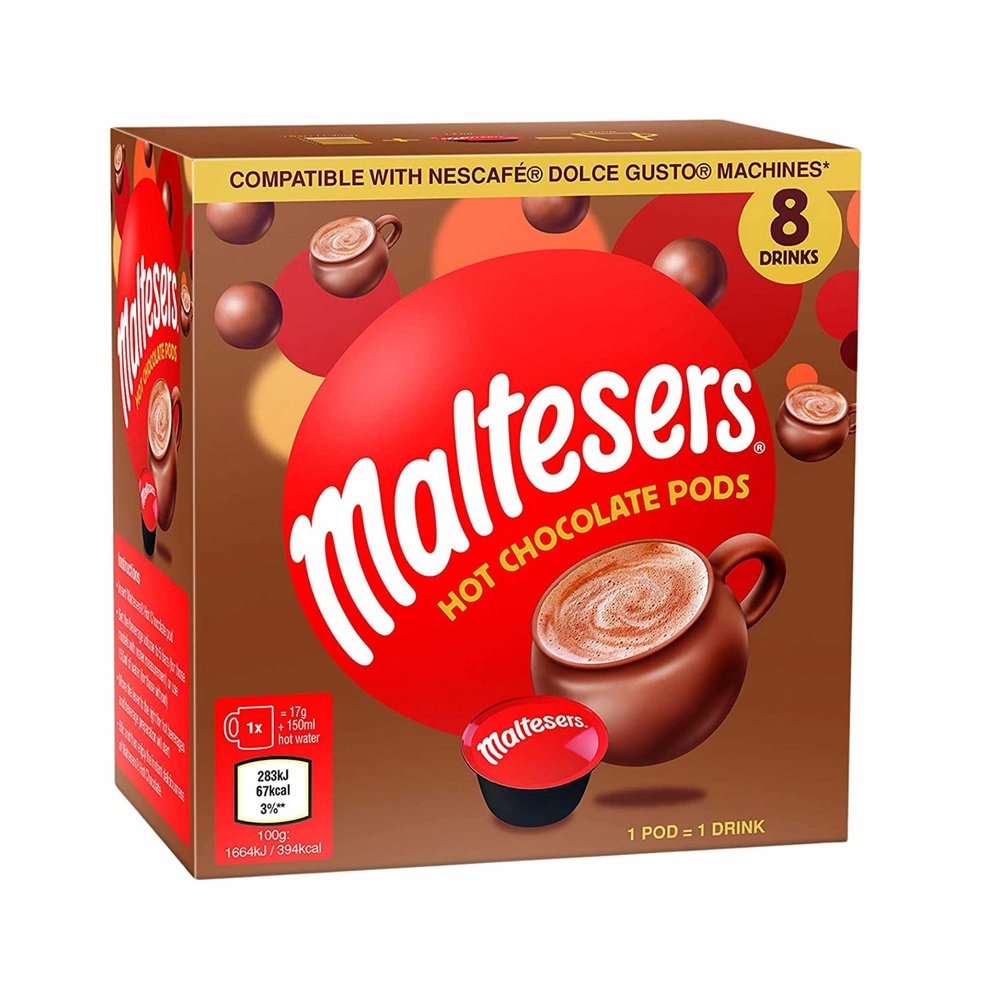 Boissons au Chocolat - Dolce Gusto Compatible - 32 Capsules - Mars,  Milkyway, Maltesers (8 chaque) : : Epicerie